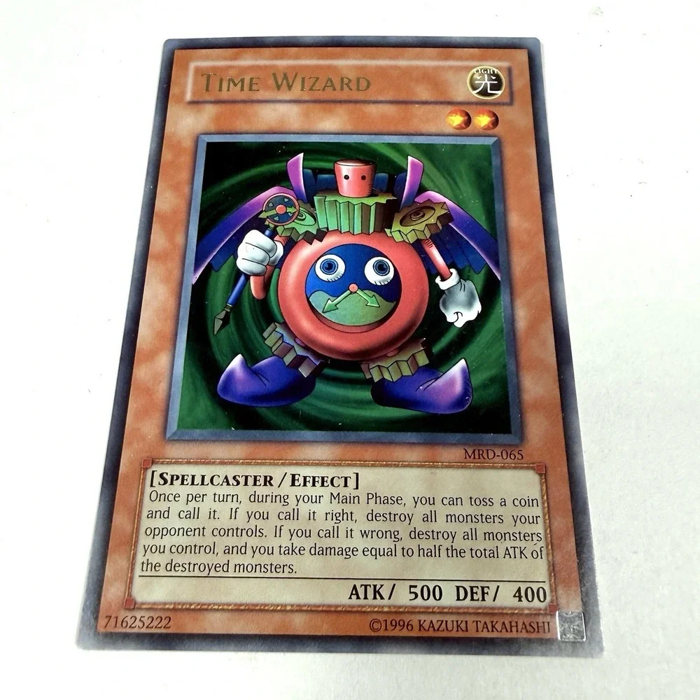 Yu-Gi-Oh Card Lot Dark Magician Time Wizard Gold Rare LC01 MRD 4 Cards